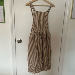 Black Crane Apron Dress